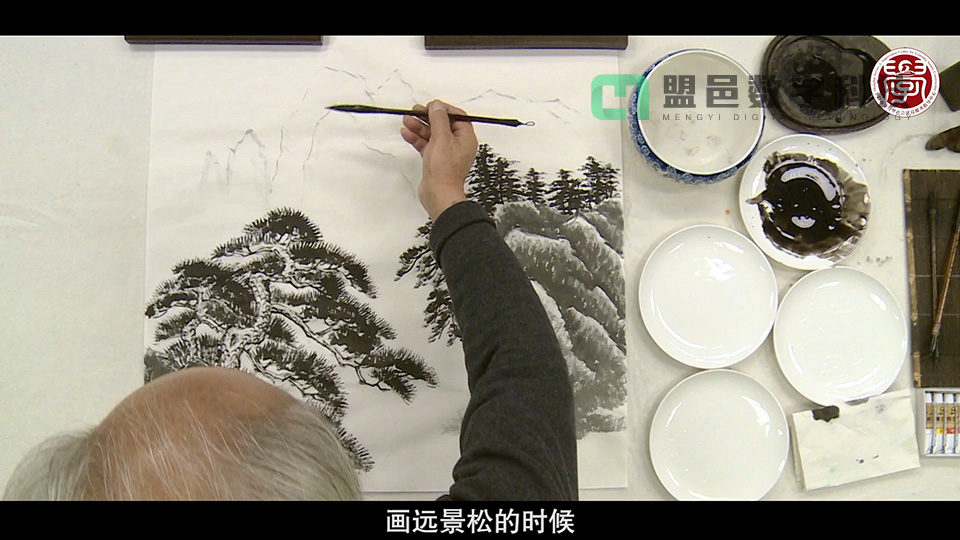曹永泉 寫(xiě)意山水畫(huà)中的松樹(shù)畫(huà)法