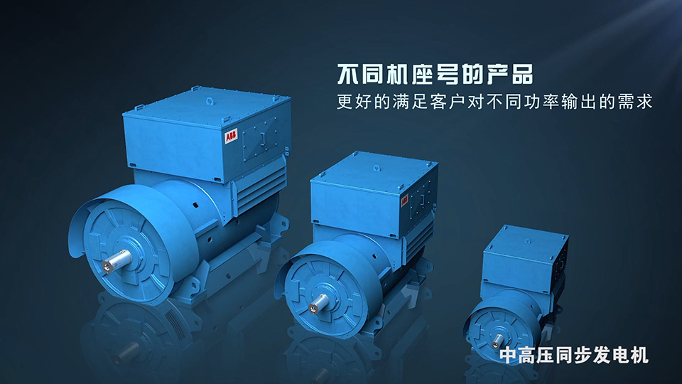 ABB 同步發(fā)電機(jī)三維產(chǎn)品動(dòng)畫