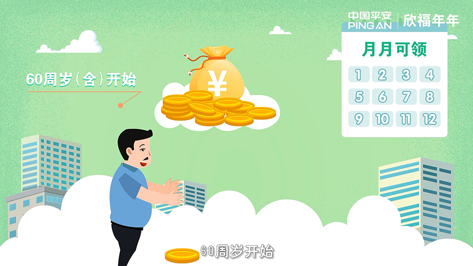 平安保險 欣福年年分紅型年金保險產品計劃二維動畫